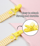 CutiePlusU Baby Dino Paci Clip - Yellow