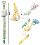 CutiePlusU Baby Dino Paci Clip - Yellow
