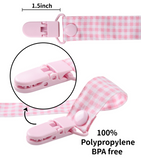 CutiePlusU Happy Bear Paci Clip - Pink