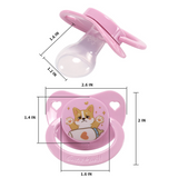 CPU Adult Size 6 Pacifier - Corgi - Pink