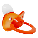 Adult Size 6 Pacifier - Clearly Orange