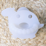 LC Adult Silicone Orthodontic Pacifier - Dino - Translucent