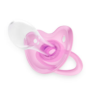Crystal Fixx Adult Size 10 Pacifier - Clear Cotton Candy Pink