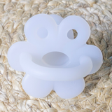 LC Adult Silicone Orthodontic Pacifier - Flower - Translucent