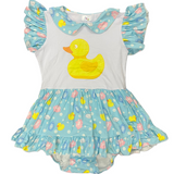 LKB Romper Dress - Ducky Bath Time