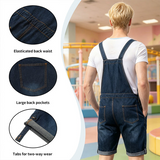 CutiePlusU Denim Overall - Dark Blue