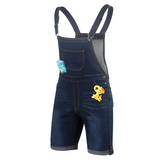 CutiePlusU Denim Overall - Dark Blue