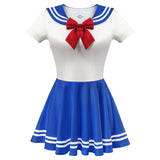 Silk-soft LFB Magical Girl Mini Dress - Blue