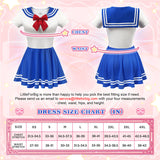 Silk-soft LFB Magical Girl Mini Dress - Blue