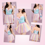 LFB Pleated Skirt - Rainbow