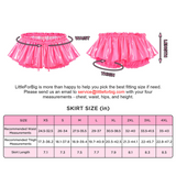 LFB Faux Leather Ruffle Mini Bloomer Skirt