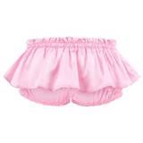 LFB Shiny Satin Ruffle Mini Bloomer Skirt
