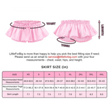 LFB Shiny Satin Ruffle Mini Bloomer Skirt
