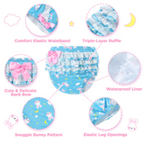 LFB Adult Ruffle Diaper Cover - Snuggle Bunny