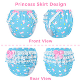 LFB Adult Ruffle Diaper Cover - Snuggle Bunny