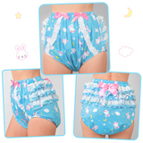 LFB Adult Ruffle Diaper Cover - Snuggle Bunny