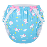 LFB Adult Ruffle Diaper Cover - Snuggle Bunny