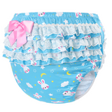 LFB Adult Ruffle Diaper Cover - Snuggle Bunny