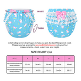 LFB Adult Ruffle Diaper Cover - Snuggle Bunny