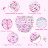 LFB Adult Ruffle Diaper Cover - Usagi Pastel Circus