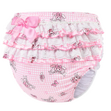 LFB Adult Ruffle Diaper Cover - Bunnies & Bows