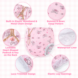 LFB Lockable Waistband Pant - Bunnies & Bows