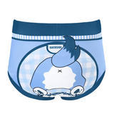 Adult High Waist Training Briefs - Little Blue