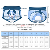 Adult High Waist Training Briefs - Little Blue