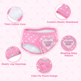 Adult Hipster Training Briefs - Blushing Baby