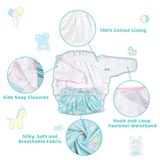 LFB Silky Ribbon Omutsu Diaper Cover - Full Print Baby Parade