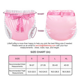 LFB Silky Ribbon Omutsu Diaper Cover - Pretty in Pink