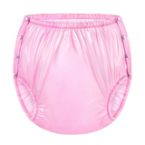 LFB High Waist Plastic Pant - Transparent Pink