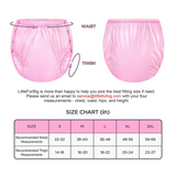 LFB High Waist Plastic Pant - Transparent Pink
