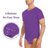 LFB Relaxed Fit Basic Bodysuit - Purple