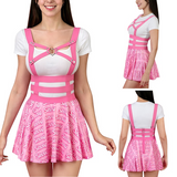 LFB Sissy University Doll Harness Jumper Skirt