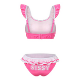 LFB Sissy Latex-like 2-Piece Doll Bralette Set