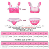 LFB Sissy Latex-like 2-Piece Doll Bralette Set
