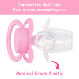 3 Pack LFB Gen II Adult size Pacifier - Dark, Medium & Light Pink