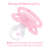 3 Pack LFB Gen II Adult size Pacifier - Dark, Medium & Light Pink