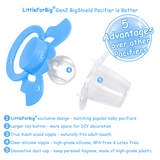 LFB Gen II Adult size Pacifier - Blue Bat