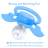 LFB Gen II Adult size Pacifier - Blue Bat
