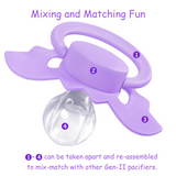 LFB Gen II Adult size Pacifier - Purple Bat
