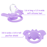 LFB Gen II Adult size Pacifier - Purple Bat
