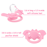 LFB Gen II Adult size Pacifier - Rosy Bat