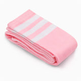 LFB Knee High Tube socks - Pink with White Stripes