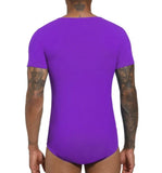 LOG Basic Men's Cotton Bodysuit - Purple