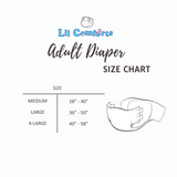 Lil Comforts Lacy Love Cloth Backed Adult Diaper