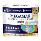 North Shore Megamax Adult Diaper - Tie Dye