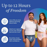 North Shore Megamax Adult Diaper - Black