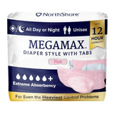 North Shore Megamax Adult Diaper - Pink